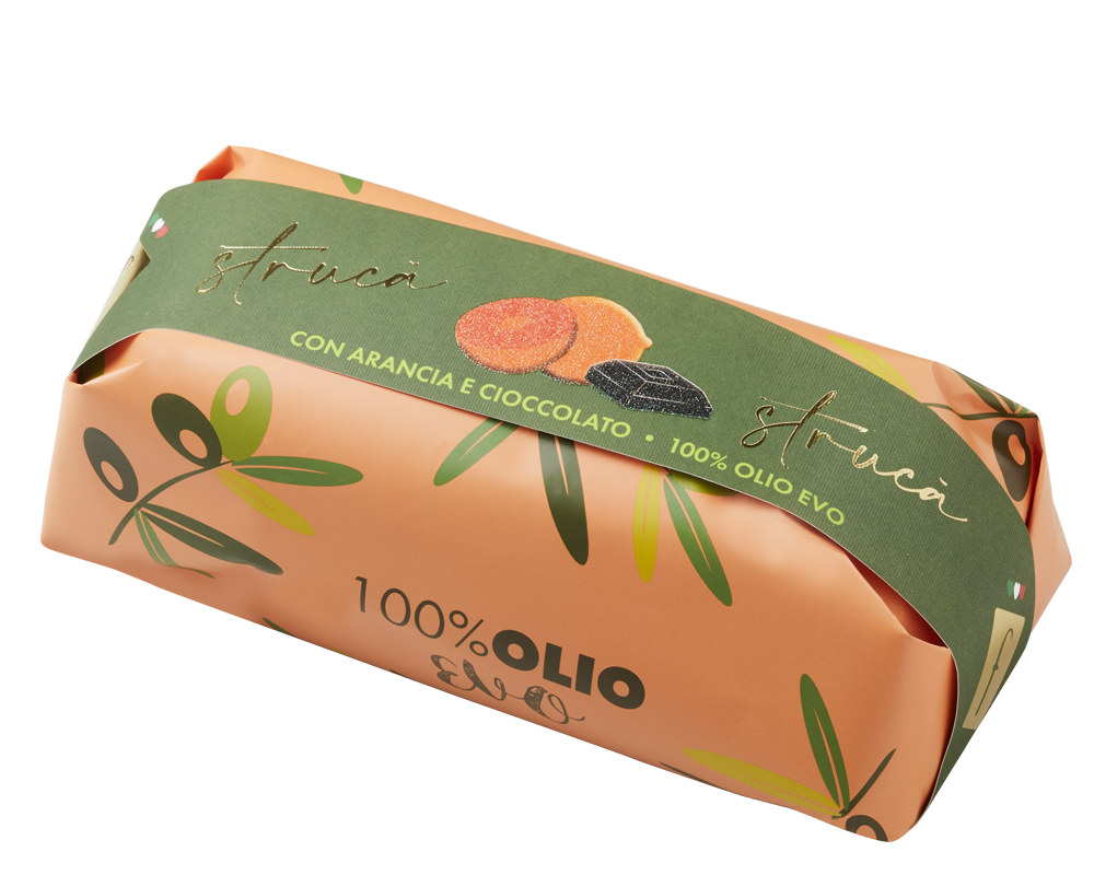 Strucà avec oragne et chocolat 100% huile d'olive