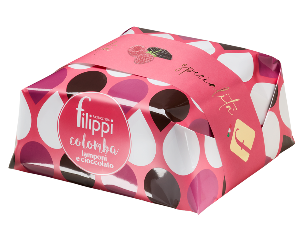 Colomba aux framboises et chocolat noir