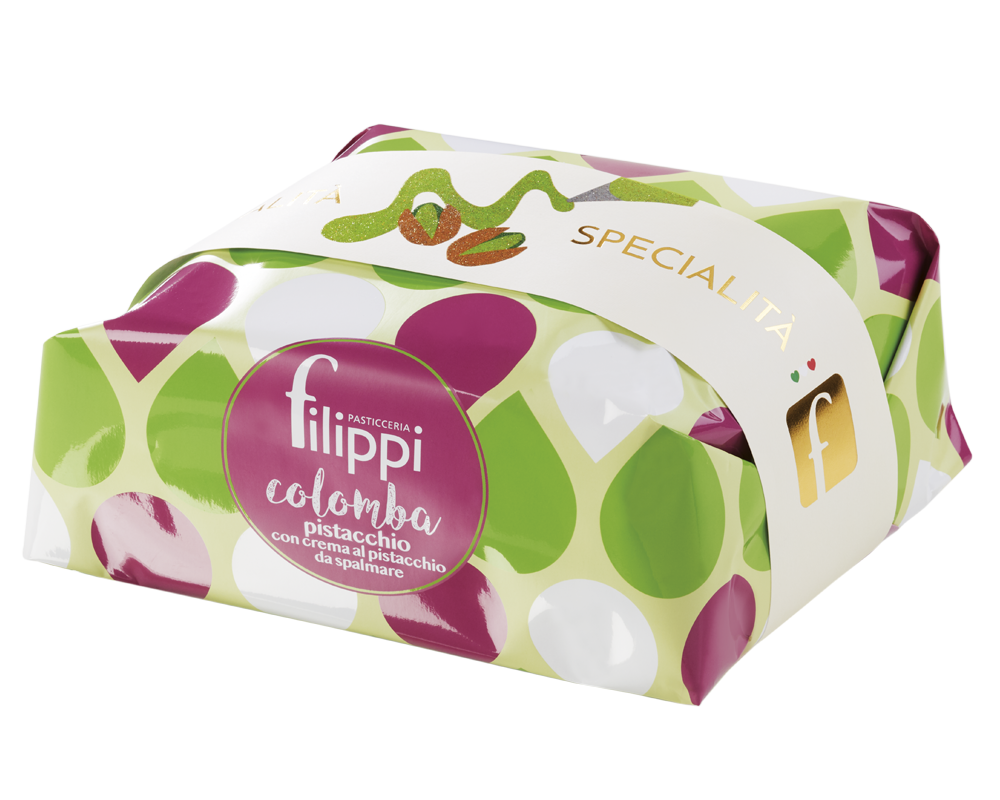 COLOMBA AL PISTACCHIO CON CREMA AL PISTACCHIO DA SPALMARE