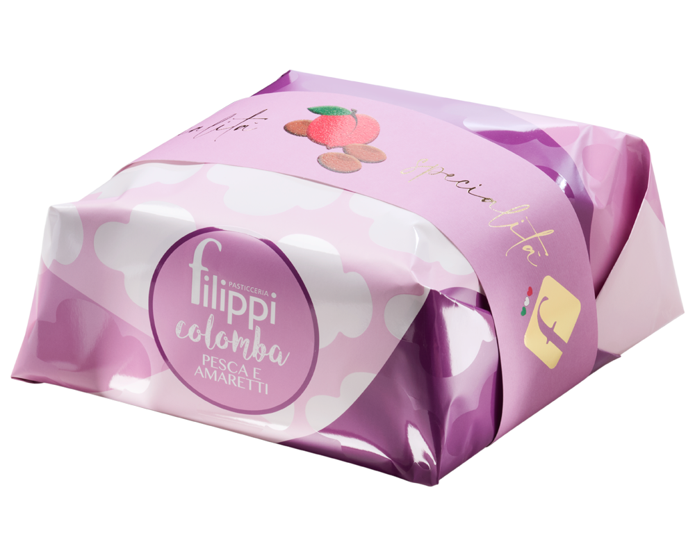 Colomba à la pêche et aux amaretti