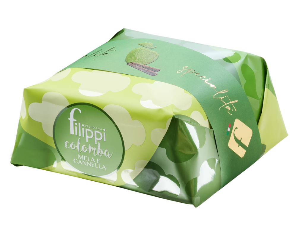 Colomba aux pommes confites et cannelle