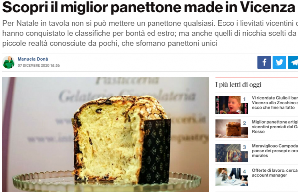 Panettone che passione: i più buoni di Vicenza