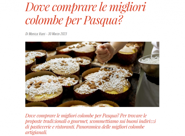 Dove comprare le migliori colombe per Pasqua?