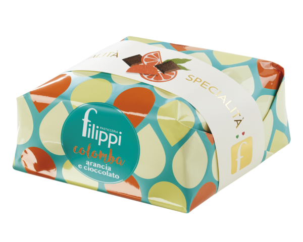Colomba con arancia e cioccolato