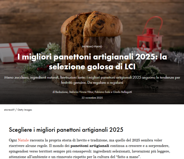 I migliori panettoni artigianali 2025: la selezione golosa di LCI