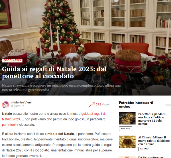 Guida ai regali di Natale 2023: dal panettone al cioccolato