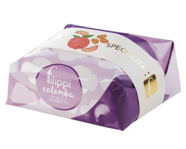 Colomba con pesca e amaretti