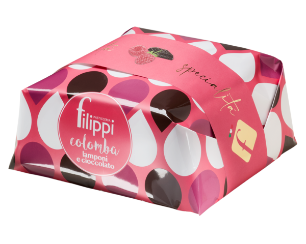 Colomba aux framboises et chocolat noir