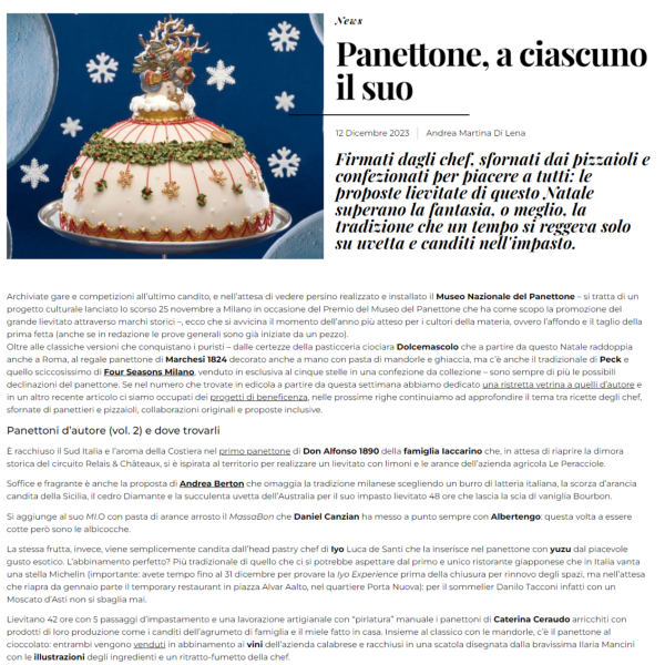 Panettone, a ciascuno il suo