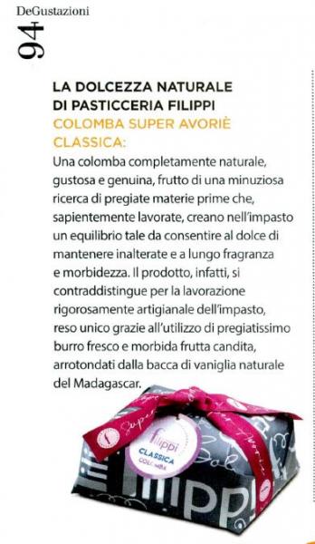 La nuova colomba Super Avoriè Classica: dolcezza naturale di Pasticceria Filippi