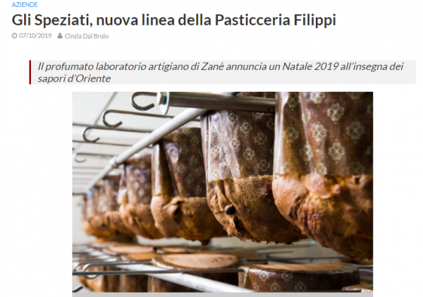 Gli Speziati, la linea della Pasticceria Filippi dai sapori orientali