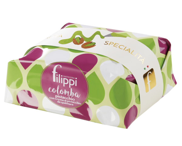 COLOMBA AL PISTACCHIO CON CREMA AL PISTACCHIO DA SPALMARE