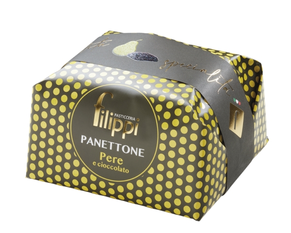 PANETTONE AUX POIRES ET AU CHOCOLAT NOIR GR 1000