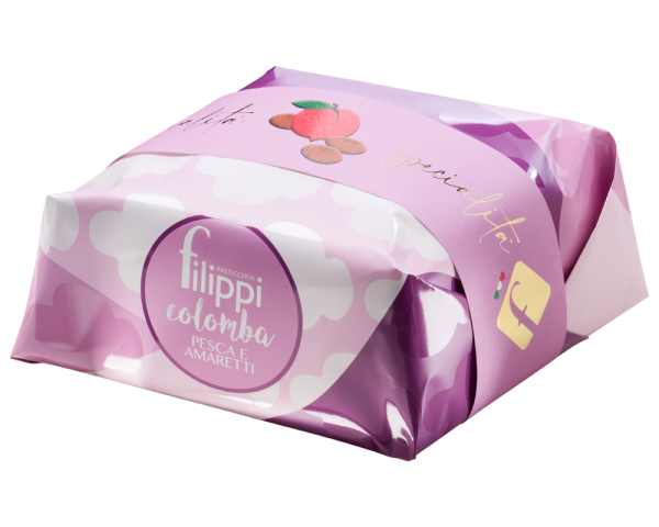 Colomba à la pêche et aux amaretti