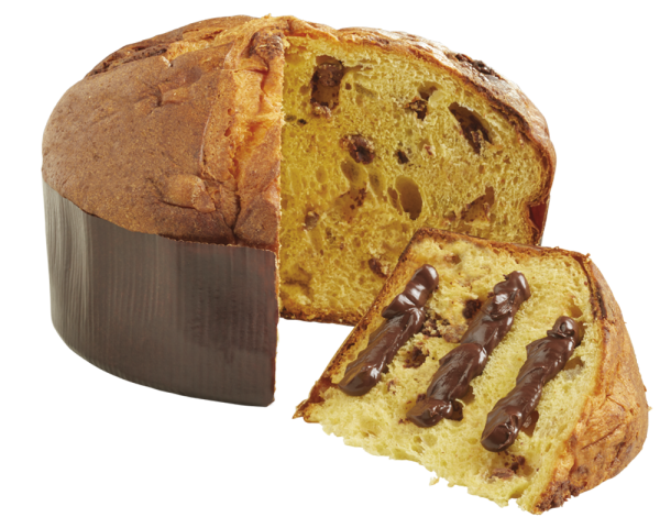 PANETTONE AU GIANDUIA AVEC CREME A TARTINER AU GIANDUIA GR 1000