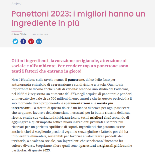 Panettoni 2023: i migliori hanno un ingrediente in più