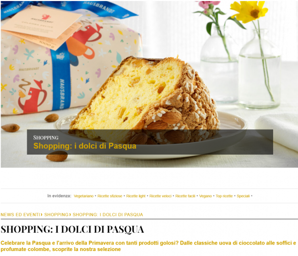 Shopping: i dolci di Pasqua