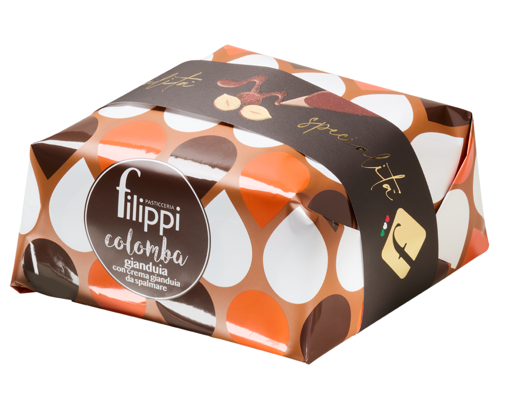 Colomba à la Gianduia avec crème de gianduia à tartiner